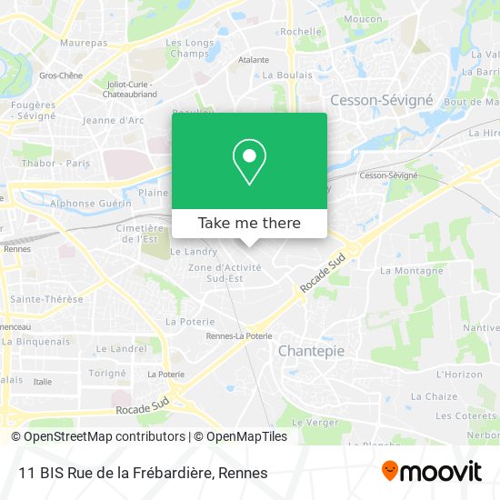 11 BIS Rue de la Frébardière map