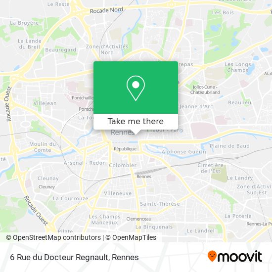 Mapa 6 Rue du Docteur Regnault
