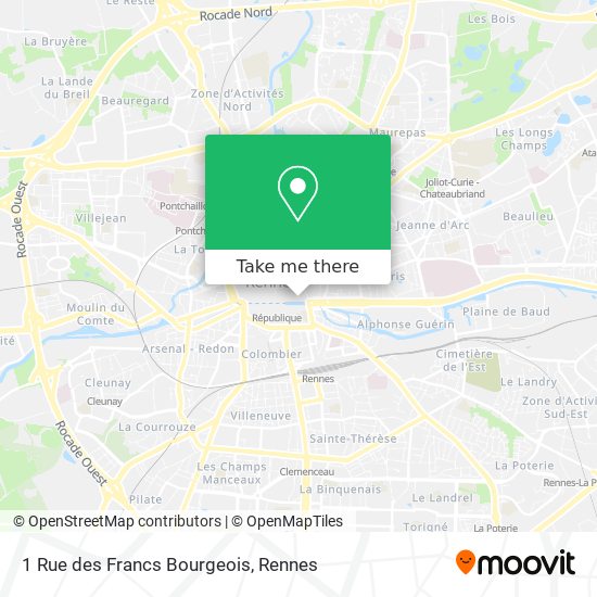 1 Rue des Francs Bourgeois map