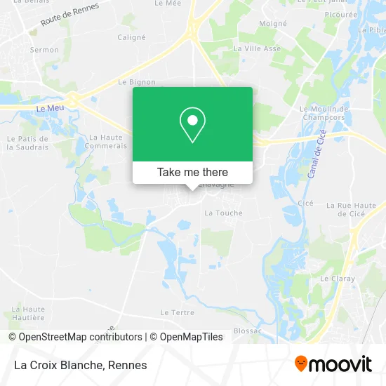 La Croix Blanche map