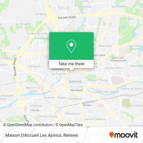 Maison D'Accueil Les Ajoncs map