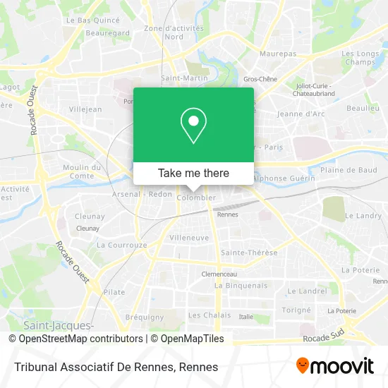 Tribunal Associatif De Rennes map