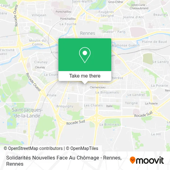 Solidarités Nouvelles Face Au Chômage - Rennes map