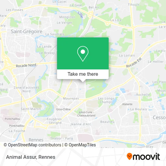 Animal Assur map