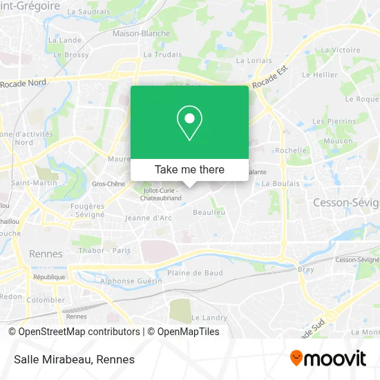 Salle Mirabeau map
