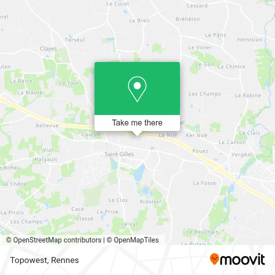 Topowest map
