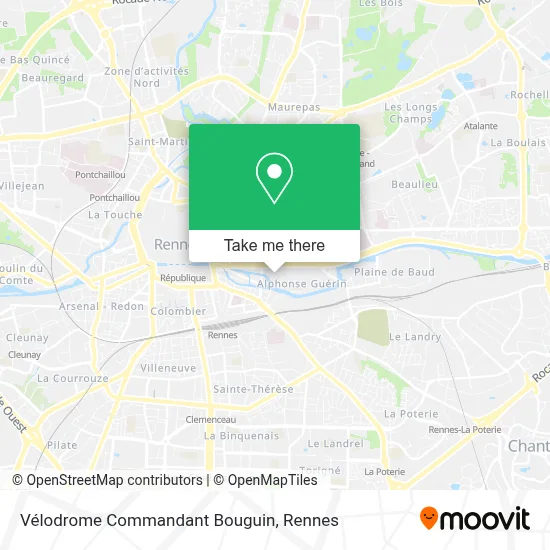 Vélodrome Commandant Bouguin map