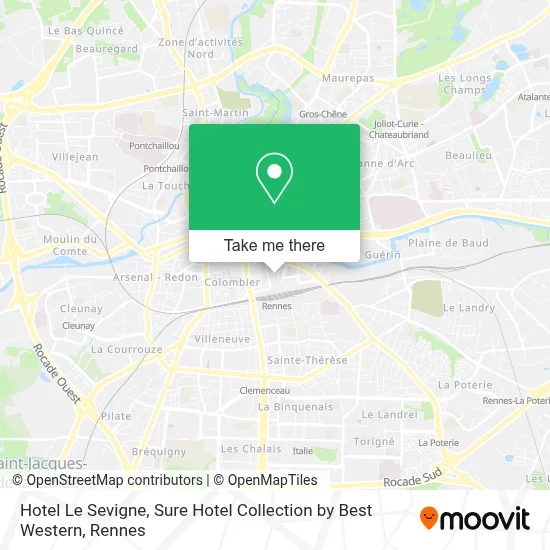 Hotel Le Sevigne, Sure Hotel Collection by Best Western map