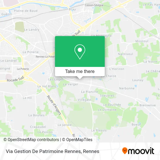 Via Gestion De Patrimoine Rennes map