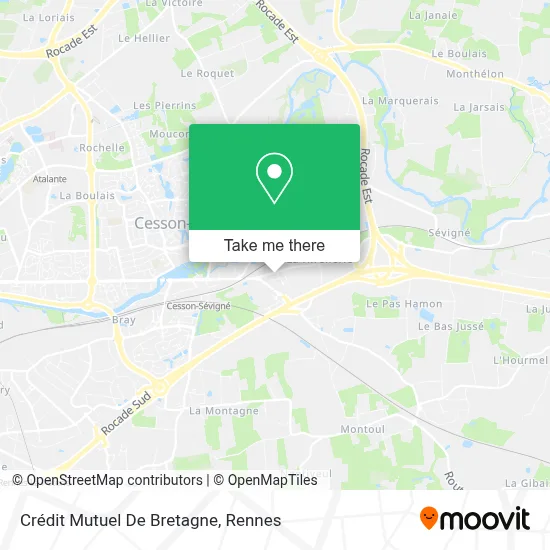 Crédit Mutuel De Bretagne map