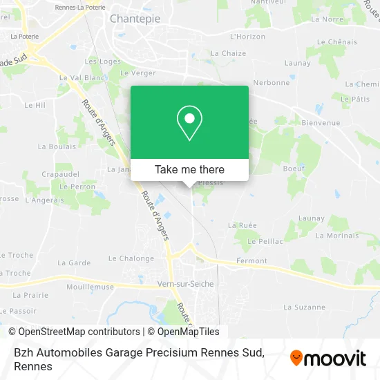 Bzh Automobiles Garage Precisium Rennes Sud map