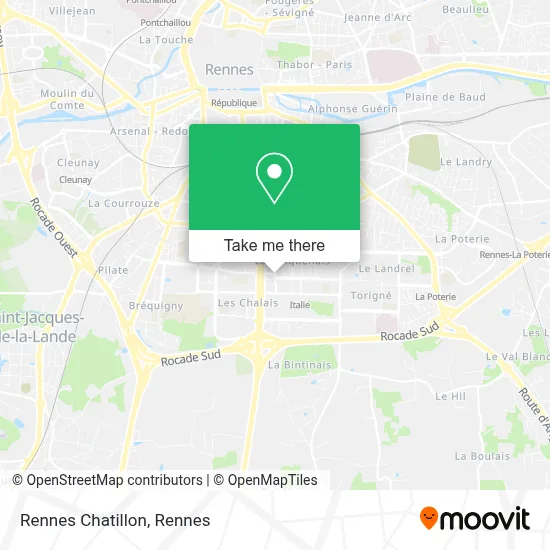 Rennes Chatillon map