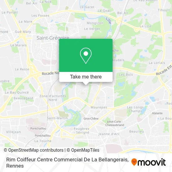 Rim Coiffeur Centre Commercial De La Bellangerais map