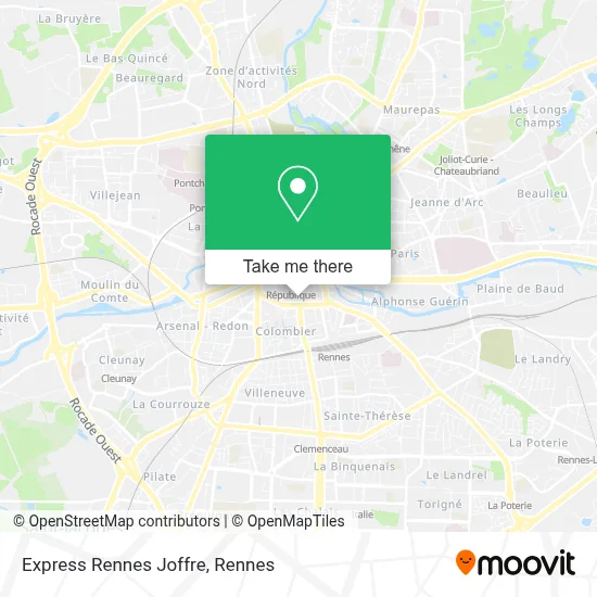 Express Rennes Joffre map