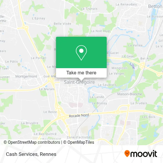 Cash Services map