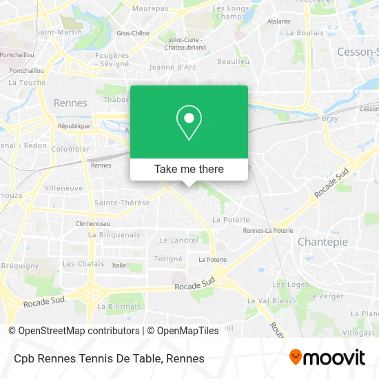 Cpb Rennes Tennis De Table map