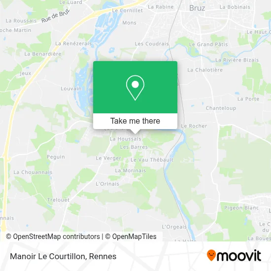 Manoir Le Courtillon map