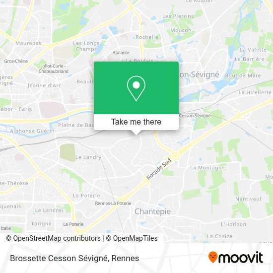 Brossette Cesson Sévigné map