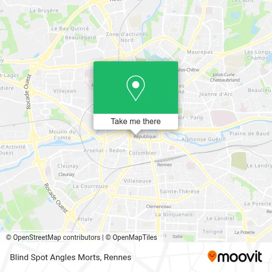 Blind Spot Angles Morts map