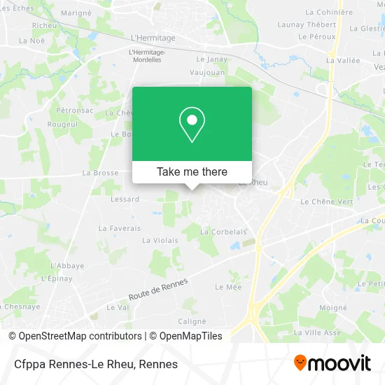 Cfppa Rennes-Le Rheu map