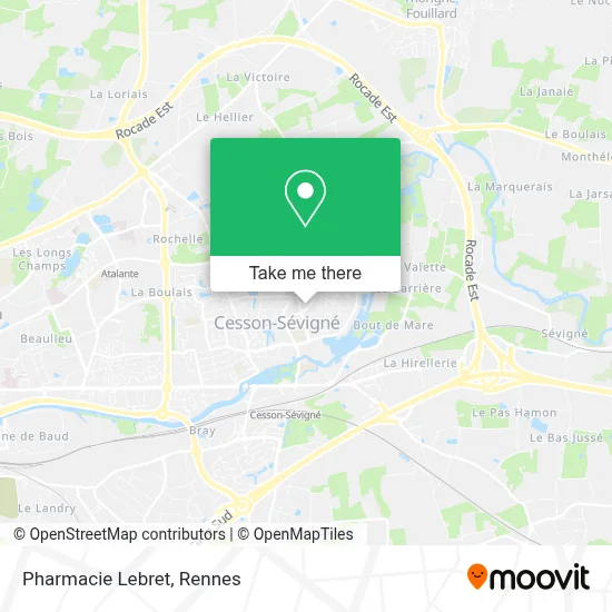 Pharmacie Lebret map