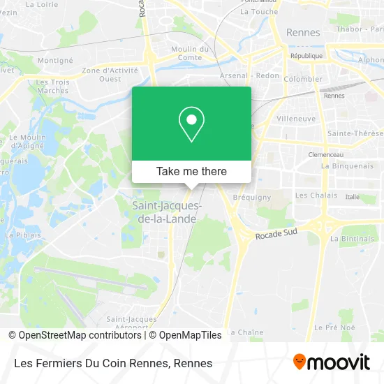 Les Fermiers Du Coin Rennes map