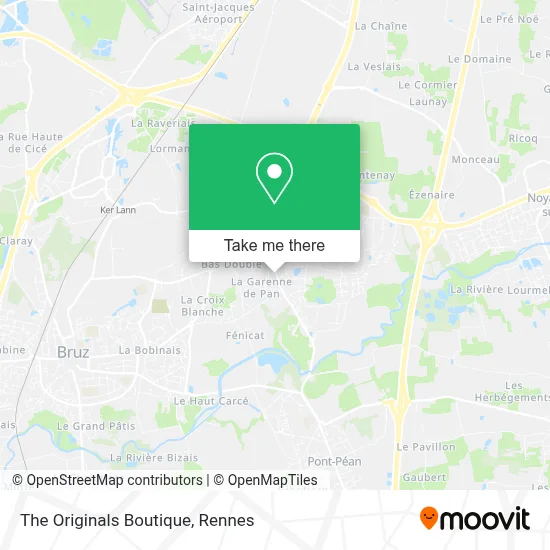 The Originals Boutique map