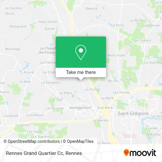 Rennes Grand Quartier Cc map