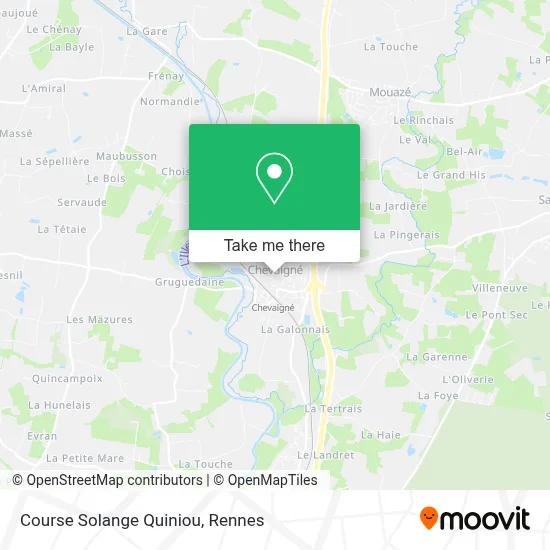 Course Solange Quiniou map