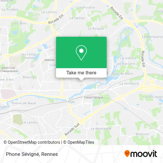 Phone Sévigné map