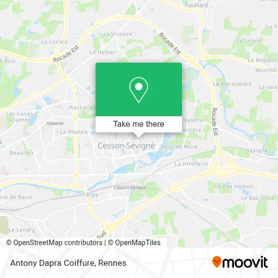 Antony Dapra Coiffure map