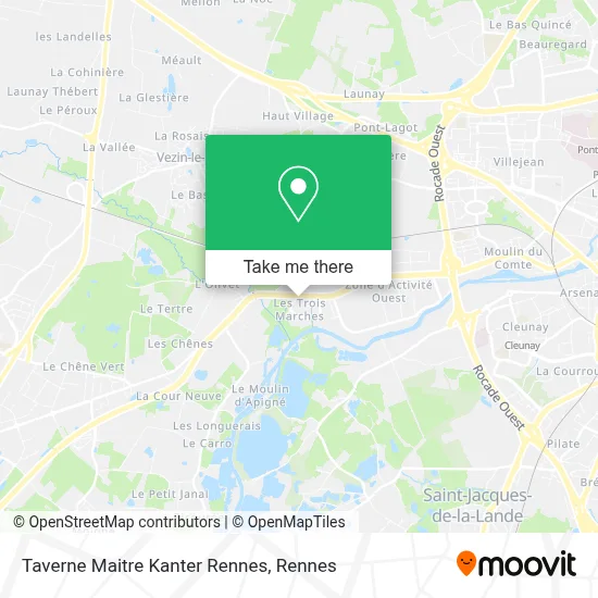 Taverne Maitre Kanter Rennes map