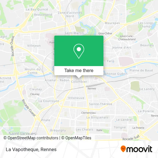 La Vapotheque map