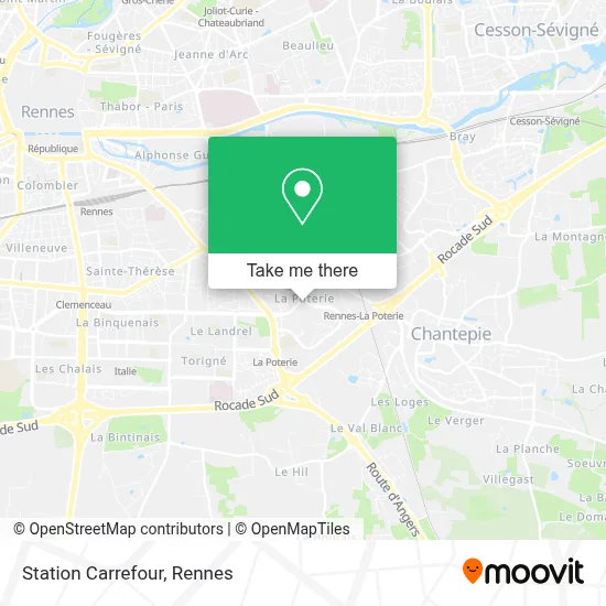 Station Carrefour map