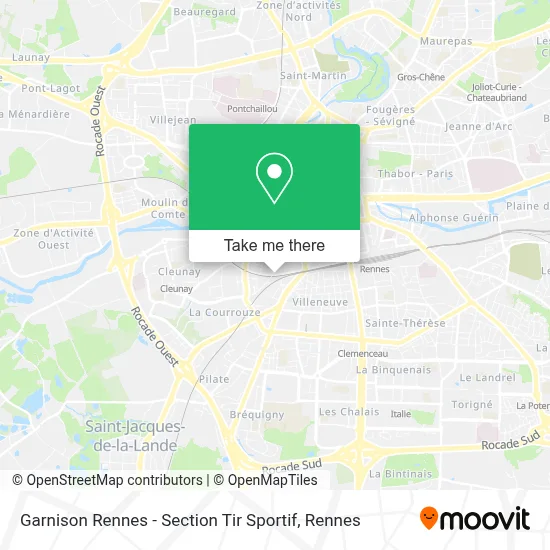Garnison Rennes - Section Tir Sportif map