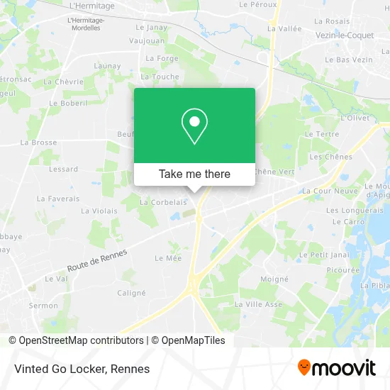 Vinted Go Locker map
