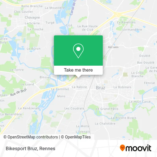 Bikesport Bruz map