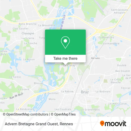 Advem Bretagne Grand Ouest map