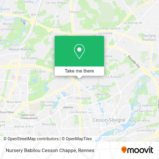 Nursery Babilou Cesson Chappe map