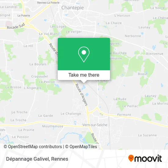 Dépannage Galivel map