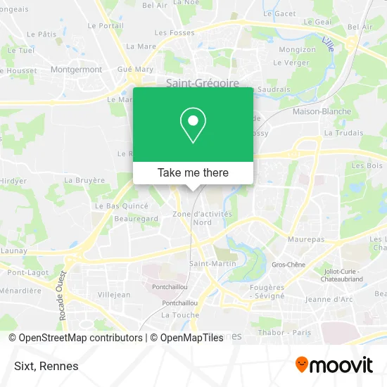 Mapa Sixt