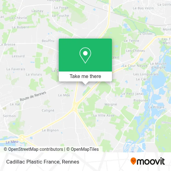 Cadillac Plastic France map