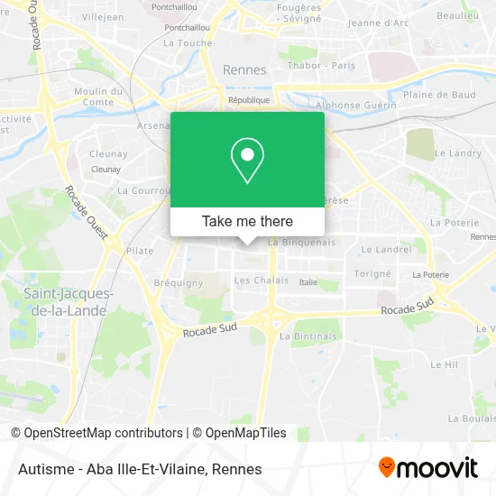 Autisme - Aba Ille-Et-Vilaine map