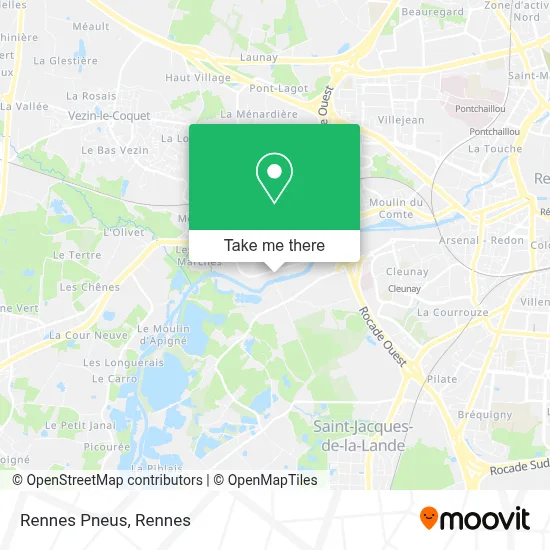 Rennes Pneus map