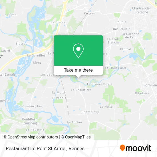 Restaurant Le Pont St Armel map