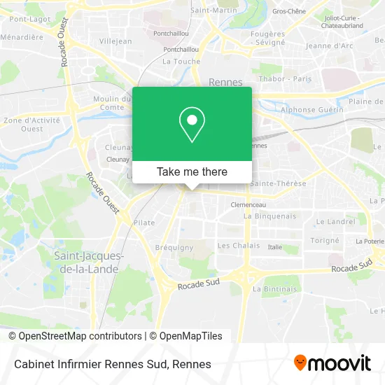 Cabinet Infirmier Rennes Sud map