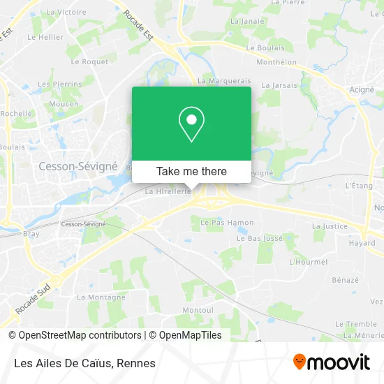 Les Ailes De Caïus map