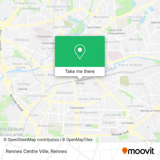 Rennes Centre Ville map