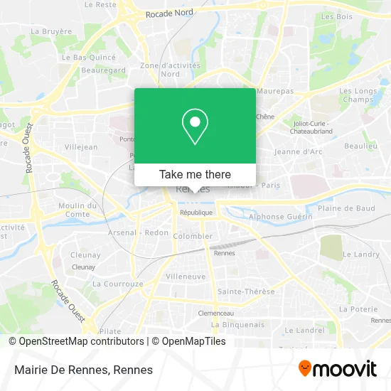 Mairie De Rennes map