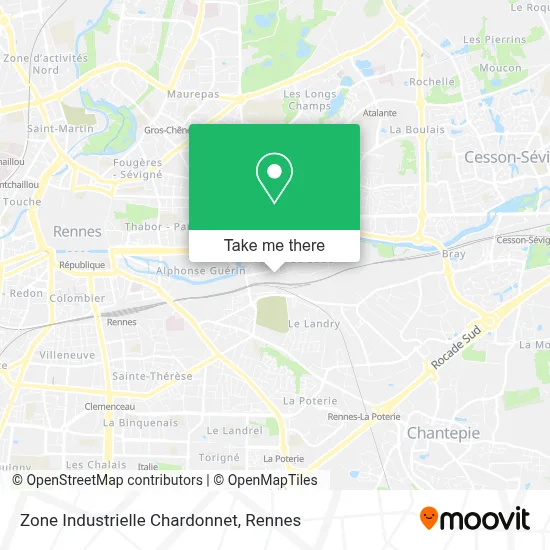Zone Industrielle Chardonnet map